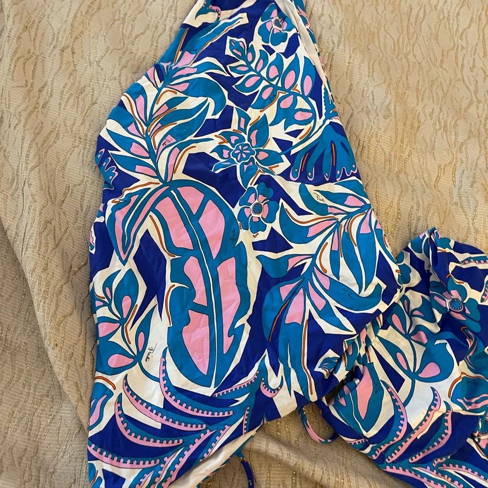 Emilio Pucci vibrant Floral Print Swimsuit
